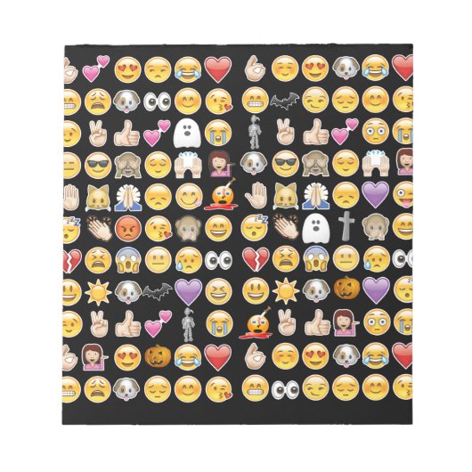 Halloween Emoji Notizblock (Vorderseite)