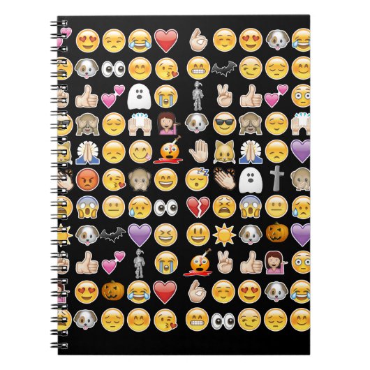 Halloween Emoji Notizblock (Vorderseite)
