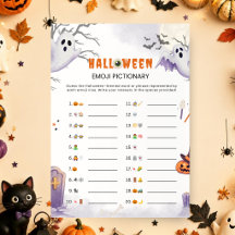 Halloween-Emoji-Pictionary-Spiel | Gruselige Party