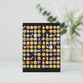 Halloween Emoji Postkarte (Stehend Vorderseite)