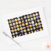 Halloween Emoji Rechteckiger Aufkleber (Umschlag)