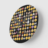 Halloween Emoji Runde Wanduhr (Winkel)