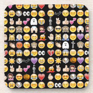 Halloween Emoji Untersetzer
