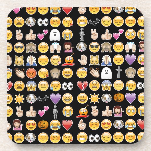 Halloween Emoji Untersetzer (Vorderseite)