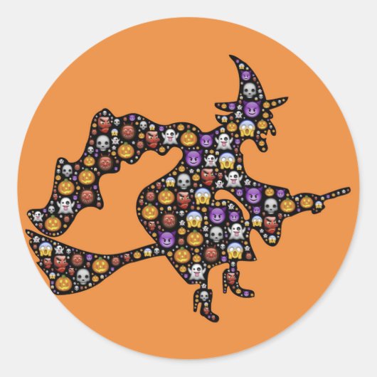 halloween emoji witscher Aufkleber (Vorderseite)