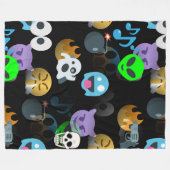 Halloween Emojis Decke (Vorderseite (Horizontal))