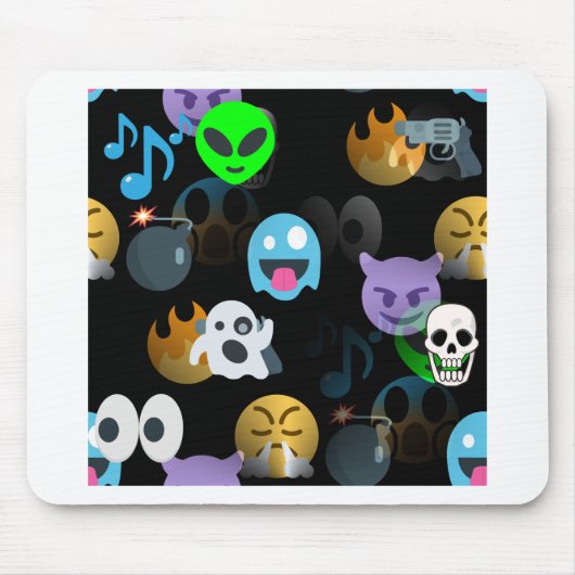 Halloween Emojis Mousepad (Vorne)