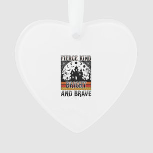 Halloween-Empowerment-Shirt Brave Vintage Hexen-D Ornament