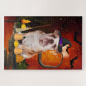 Halloween English Bulldog Puzzle (Horizontal)