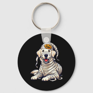 Halloween English Cream Golden Retriever Hund Süß Schlüsselanhänger