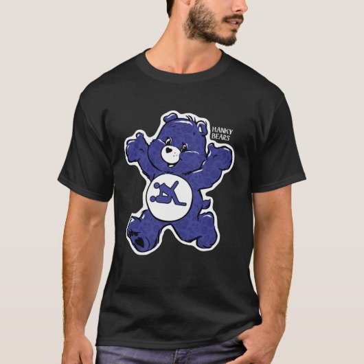 Halloween English Hanky Bears Blue T-Shirt (Vorderseite)