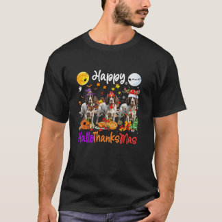 Halloween English Springer Spaniel Dog Hallodanke T-Shirt
