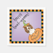 Halloween English Springer Spaniel Serviette (Vorderseite)