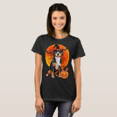 Halloween Entlebucher Mountain Dog Jack O Lantern T-Shirt (Vorne ganz)