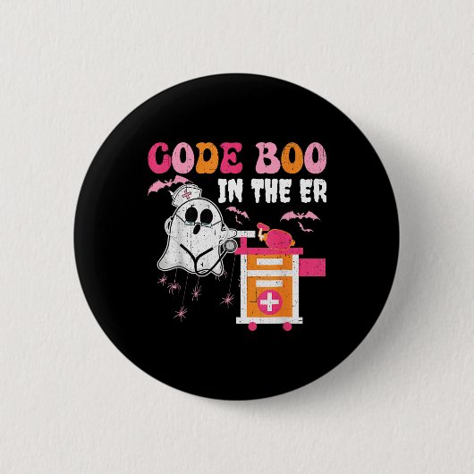 Halloween Er-Kostümkode in der Er-Nurse-Crew Button (Vorderseite)