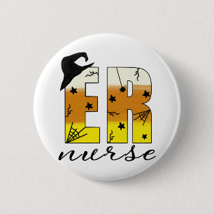 Halloween Er Nurse Button