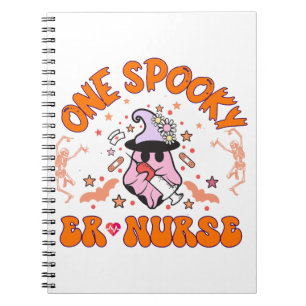 Halloween ER Nurse - Ein Spooky ER Nurse, Skelett Notizblock
