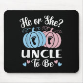 Halloween Er oder Sie Onkel wird Kürbis Geschlecht Mousepad (Vorne)
