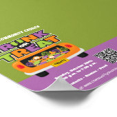 Halloween-Ereignis in Trunk oder Leckerei Poster (Ecke)