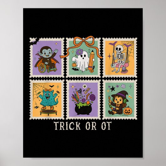 Halloween Ergotherapie Trick Or Ot Therapi Poster (Vorne)