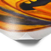 HALLOWEEN ERIE PUMPKIN-GESICHT FOTODRUCK (Ecke)