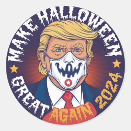 Halloween erneut großartig festhalten:Trump Inspir Runder Aufkleber