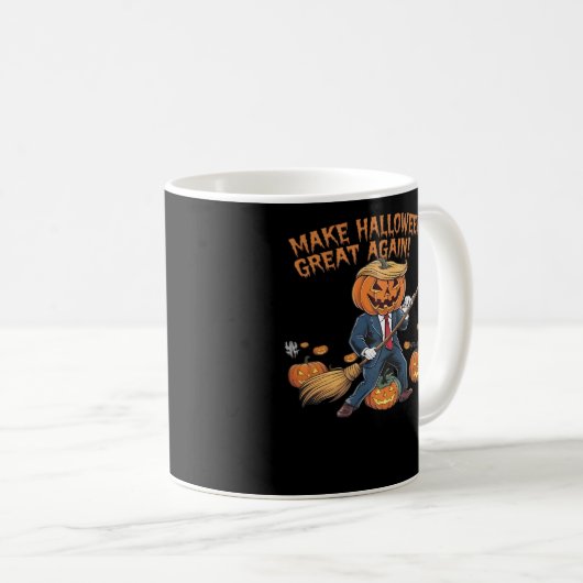 Halloween erneut großartig machen - unheimliches H Kaffeetasse (VorderseiteRechts)