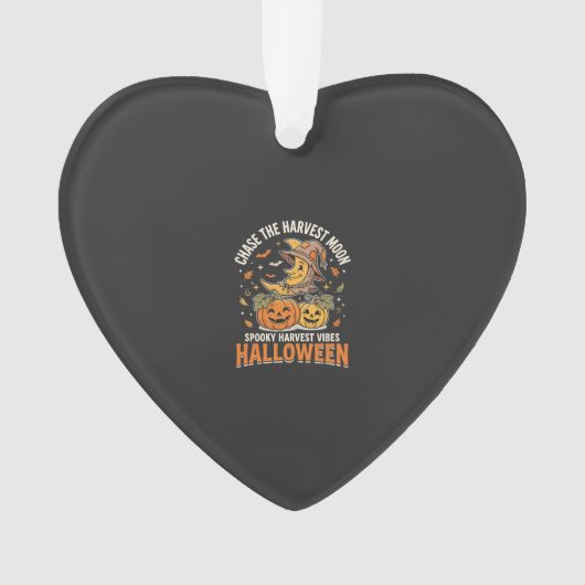Halloween Ernte Mond Freude Ornament (Vorderseite)