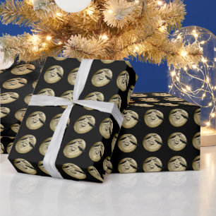 Halloween Ernte Vollmond- und Nachtflieger Geschenkpapier