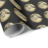 Halloween Ernte Vollmond- und Nachtflieger Geschenkpapier (Rolleneckpunkt)