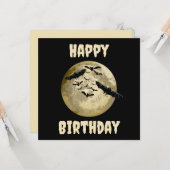 Halloween Ernte Vollmond- und Nachtflieger Karte (Vorderseite/Rückseite Beispiel)