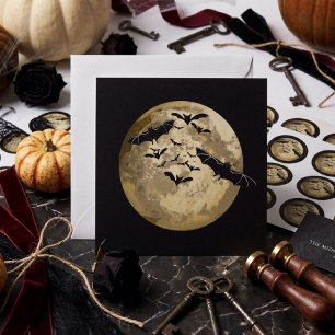 Halloween Ernte Vollmond- und Nachtflieger Karte