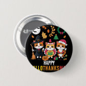 Halloween-Erntedank Button (Vorne & Hinten)