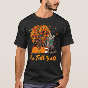 Halloween Erntedank Es ist Herbst Y'all Maine Coon T-Shirt