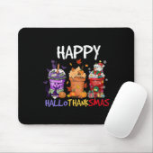 Halloween Erntedank Happy Hallothanksmas Saison Mousepad (Mit Mouse)