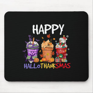 Halloween Erntedank Happy Hallothanksmas Saison Mousepad