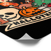 Halloween-Erntedank Poster (Ecke)