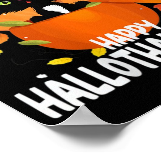 Halloween-Erntedank Poster (Ecke)