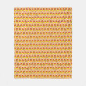 Halloween Erntedank Trick-oder Leckerei Candy Corn Fleecedecke (Vorderseite)