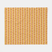 Halloween Erntedank Trick-oder Leckerei Candy Corn Fleecedecke (Vorderseite (Horizontal))