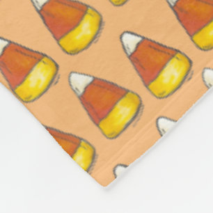 Halloween Erntedank Trick-oder Leckerei Candy Corn Fleecedecke