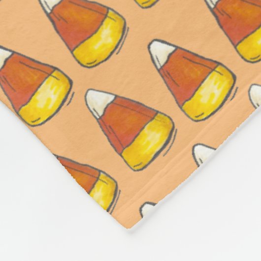 Halloween Erntedank Trick-oder Leckerei Candy Corn Fleecedecke (Ecke)