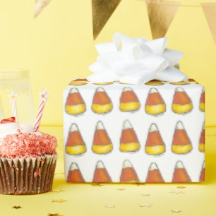 Halloween Erntedank Trick-oder Leckerei Candy Corn Geschenkpapier