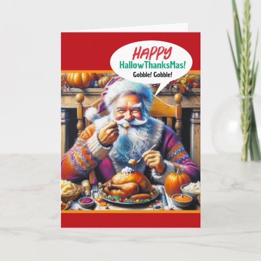 Halloween, Erntedank und Weihnachten Karte (Vorderseite)