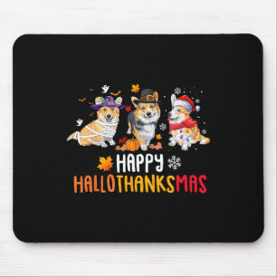 Halloween Erntedank Weihnachten Funny Corgi Hunde Mousepad