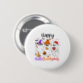 Halloween Erntedank Weihnachten Glückwunsch Hallow Button (Vorne & Hinten)