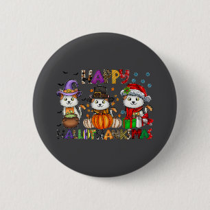 Halloween Erntedank Weihnachten Glückwunsch Hallow Button