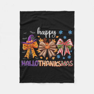 Halloween Erntedank Weihnachten Glückwunsch Hallow Fleecedecke