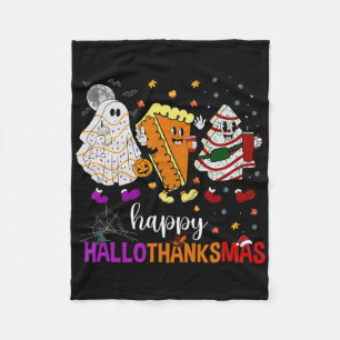 Halloween Erntedank Weihnachten Glückwunsch Hallow Fleecedecke