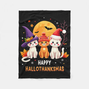 Halloween Erntedank Weihnachten Glückwunsch Hallow Fleecedecke